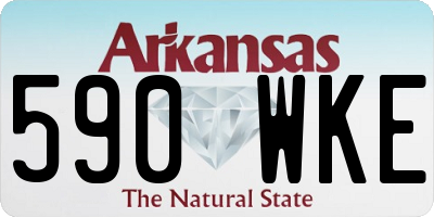 AR license plate 590WKE