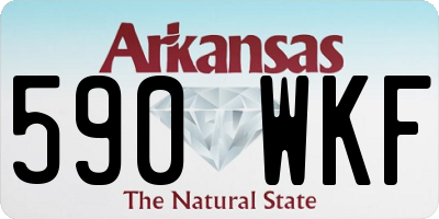 AR license plate 590WKF