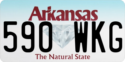 AR license plate 590WKG
