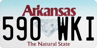 AR license plate 590WKI