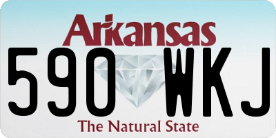 AR license plate 590WKJ