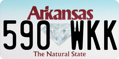 AR license plate 590WKK