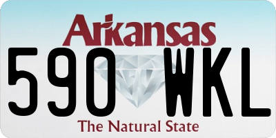 AR license plate 590WKL