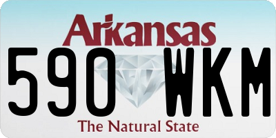 AR license plate 590WKM