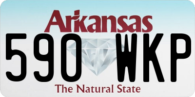 AR license plate 590WKP