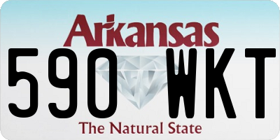 AR license plate 590WKT