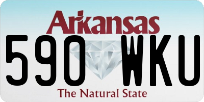 AR license plate 590WKU