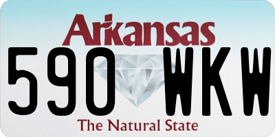 AR license plate 590WKW