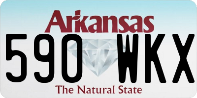 AR license plate 590WKX