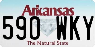 AR license plate 590WKY