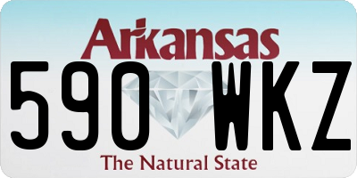 AR license plate 590WKZ