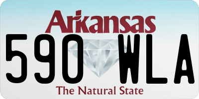 AR license plate 590WLA