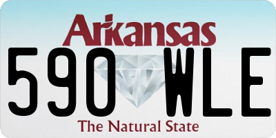 AR license plate 590WLE