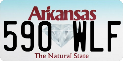 AR license plate 590WLF