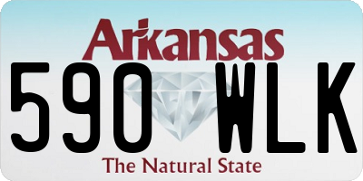 AR license plate 590WLK