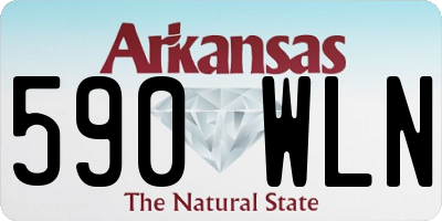 AR license plate 590WLN