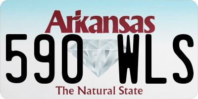 AR license plate 590WLS