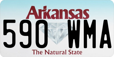 AR license plate 590WMA