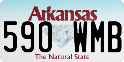 AR license plate 590WMB