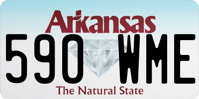 AR license plate 590WME