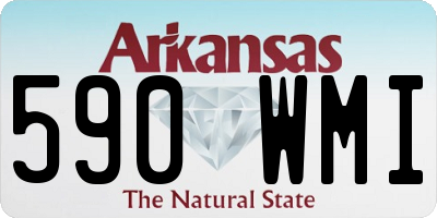 AR license plate 590WMI
