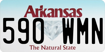 AR license plate 590WMN
