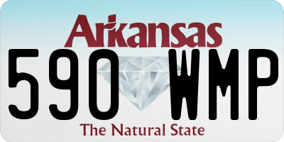 AR license plate 590WMP