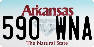 AR license plate 590WNA