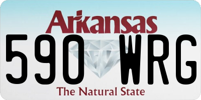 AR license plate 590WRG