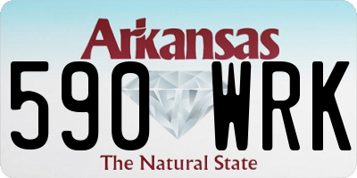 AR license plate 590WRK
