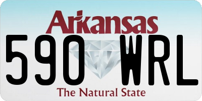 AR license plate 590WRL