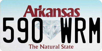 AR license plate 590WRM