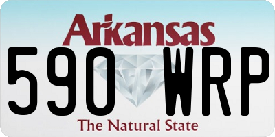 AR license plate 590WRP