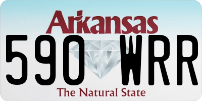 AR license plate 590WRR