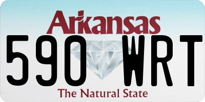 AR license plate 590WRT