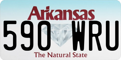 AR license plate 590WRU