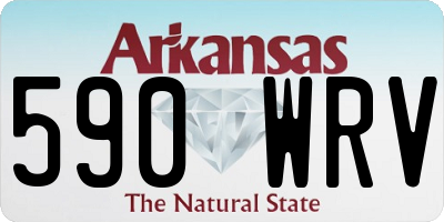 AR license plate 590WRV