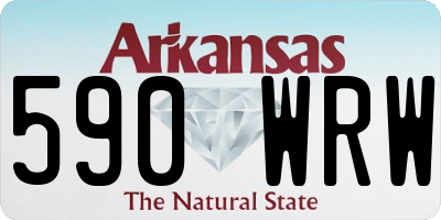 AR license plate 590WRW