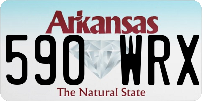 AR license plate 590WRX
