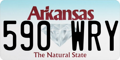 AR license plate 590WRY