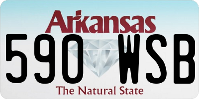 AR license plate 590WSB