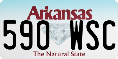AR license plate 590WSC