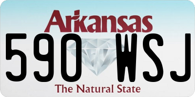 AR license plate 590WSJ