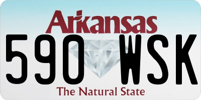 AR license plate 590WSK