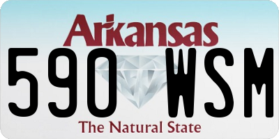 AR license plate 590WSM