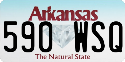 AR license plate 590WSQ