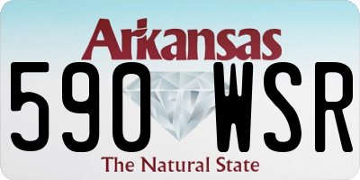 AR license plate 590WSR