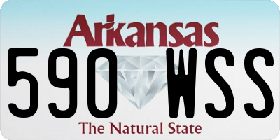 AR license plate 590WSS