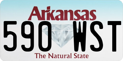AR license plate 590WST