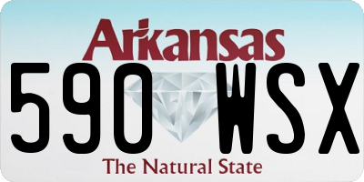 AR license plate 590WSX